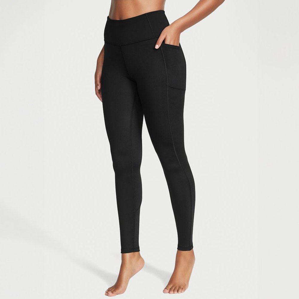 Victoria's Secret Black Pocket Leggings Size 6